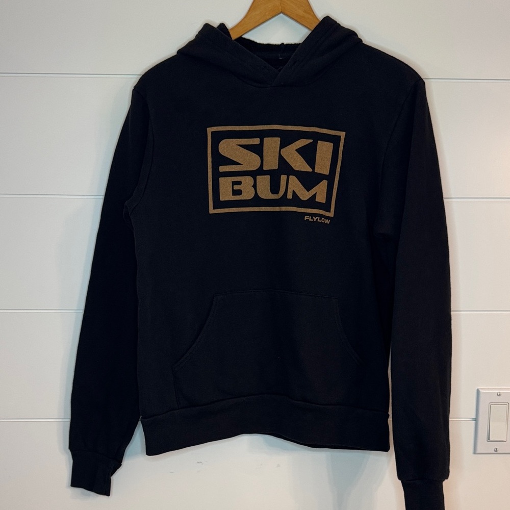 Flylow Women’s Medium Ski Bum Black Hoodie Sweatshirt